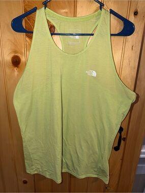 The North Face Women's Neon Lime Racerback Tank- Size XL